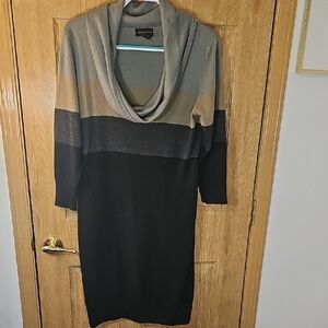 Connected Apparel Charcoal Knit Top